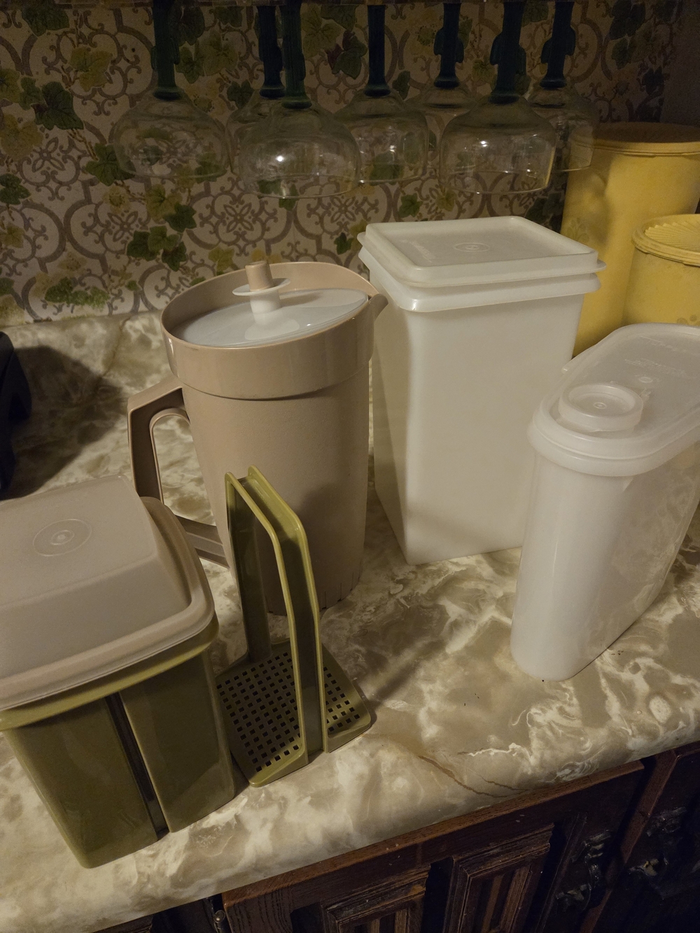 Tupperware Pitcher,  and 3 Other Items Storage Bundle